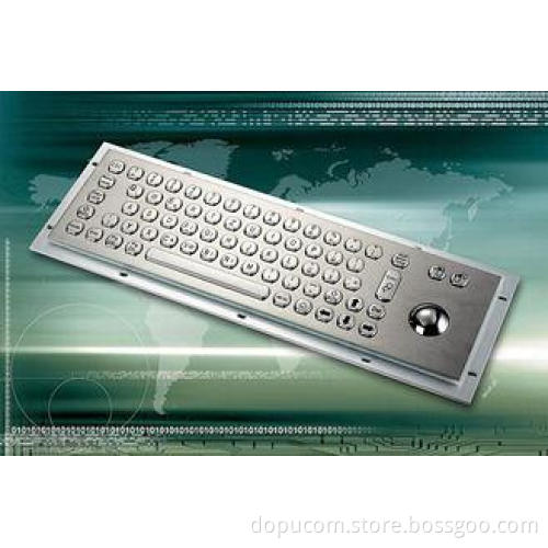 69 Keys Kiosk Payment Trackball Metal Keypad / Keyboard, DO